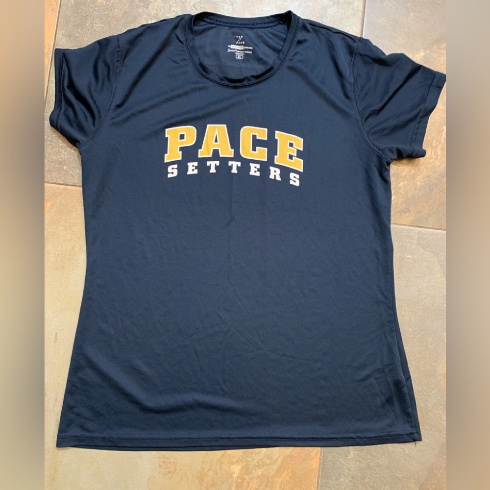 Pace University Setters shirt.
